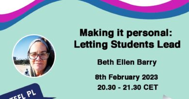 Making it personal: Letting Students Lead – a webinar by Beth Ellen Barry